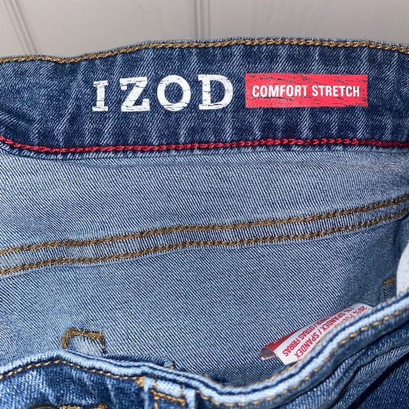 IZOD Mens Comfort Stretch Straight 32 x 34 Jeans - Picture 5 of 5